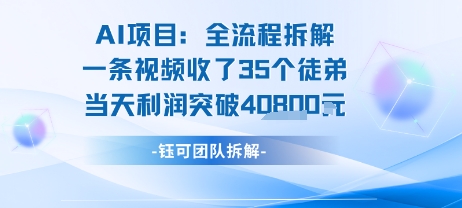 AI收徒变现闭环:一条视频收35人,日入1k+(附完整SOP)网创吧-网创项目资源站-副业项目-创业项目-搞钱项目网创吧