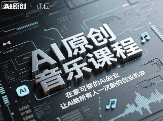 AI原创音乐课程,在家可做的Ai副业,让Ai给所有人一次新的创业机会网创吧-网创项目资源站-副业项目-创业项目-搞钱项目网创吧