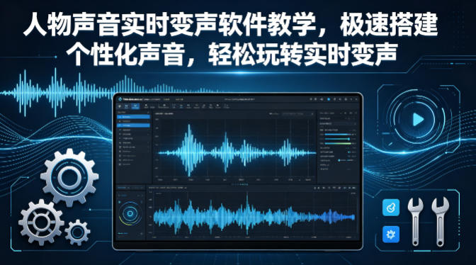 人物声音实时变声软件教学,极速搭建个性化声音,轻松玩转实时变声网创吧-网创项目资源站-副业项目-创业项目-搞钱项目网创吧