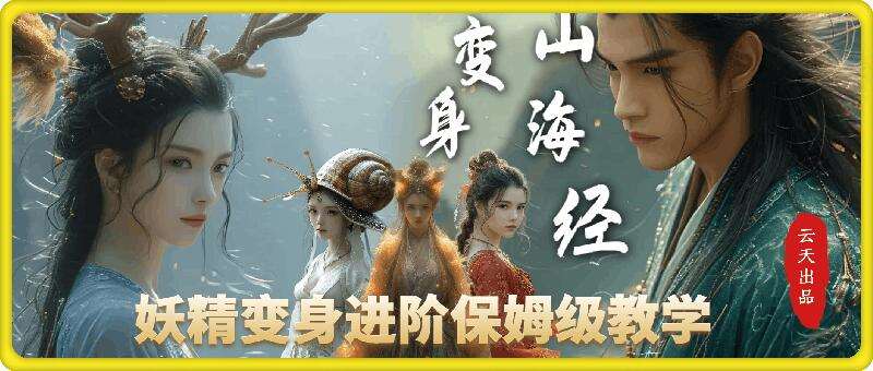 云天AI山海经变身视频教程,妖精变身进阶保姆级教学网创吧-网创项目资源站-副业项目-创业项目-搞钱项目网创吧