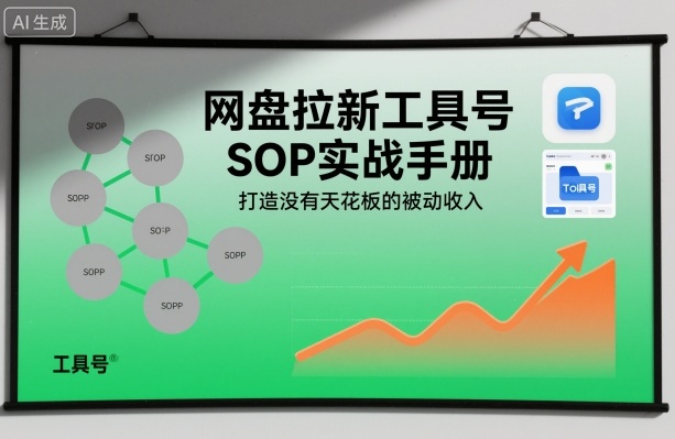 网盘拉新工具号SOP实战手册,打造没有天花板的被动收入网创吧-网创项目资源站-副业项目-创业项目-搞钱项目网创吧