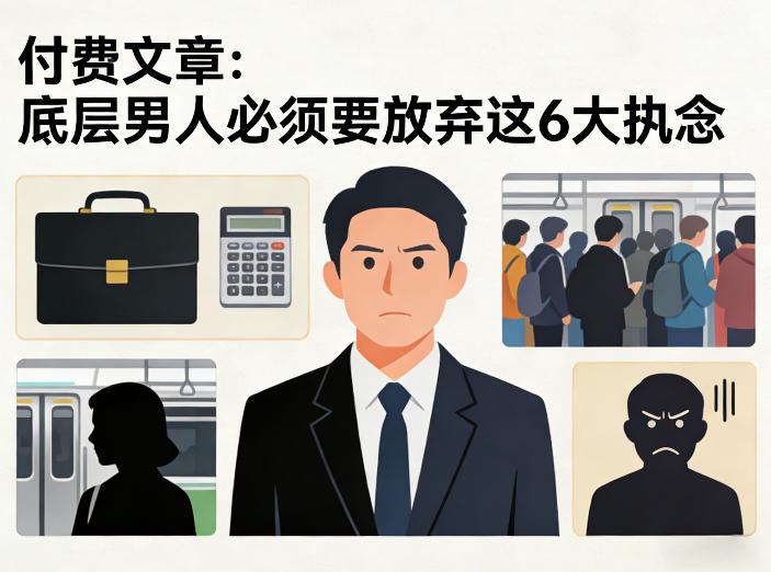 付费文章:底层男人必须要放弃这6大执念网创吧-网创项目资源站-副业项目-创业项目-搞钱项目网创吧