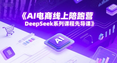 AI电商线上陪跑营,DeepSeek系列课程先导课网创吧-网创项目资源站-副业项目-创业项目-搞钱项目网创吧