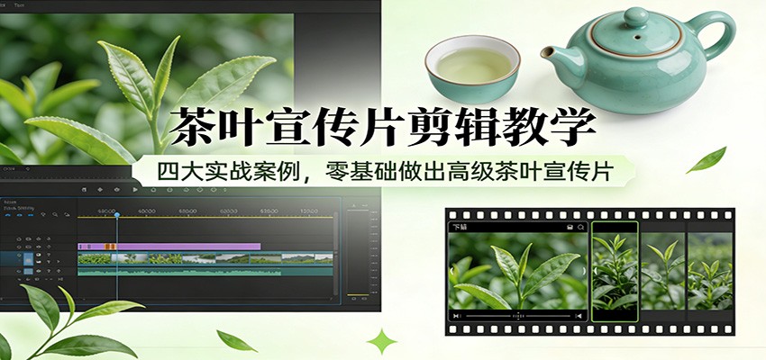 茶叶宣传片剪辑教学：四大实战案例，零基础做出高级茶叶宣传片网创吧-网创项目资源站-副业项目-创业项目-搞钱项目网创吧