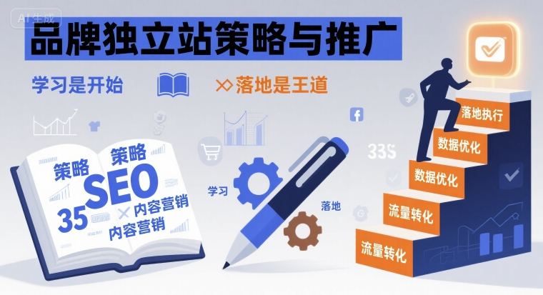 品牌独立站策略与推广,学习是开始,落地是王道网创吧-网创项目资源站-副业项目-创业项目-搞钱项目网创吧