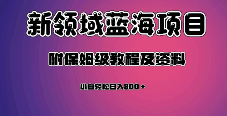 虚拟资源蓝海领域新项目,轻松日入800+,附保姆级教程及资料网创吧-网创项目资源站-副业项目-创业项目-搞钱项目网创吧