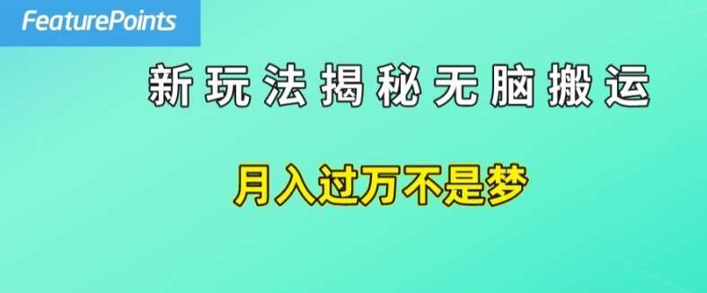 简单操作,每天50美元收入,搬运就是赚钱的秘诀【揭秘】网创吧-网创项目资源站-副业项目-创业项目-搞钱项目网创吧