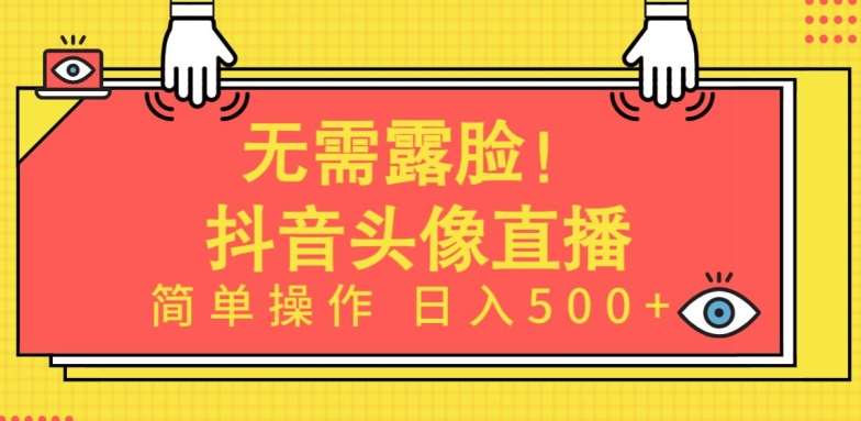 无需露脸,Ai头像直播项目,简单操作日入500+【揭秘】网创吧-网创项目资源站-副业项目-创业项目-搞钱项目网创吧