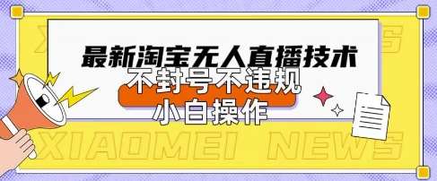 2025年淘宝无人直播带货10.0.全新技术,不违规,不封号,纯小白操作,日入数张【揭秘】网创吧-网创项目资源站-副业项目-创业项目-搞钱项目网创吧