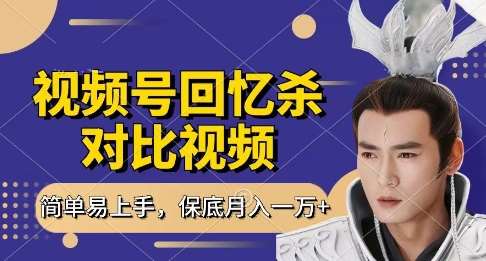 回忆杀对比视频,挣视频号分成计划收益,每天只需一小时,保底月入过W,新手小白轻松上手【揭秘】网创吧-网创项目资源站-副业项目-创业项目-搞钱项目网创吧