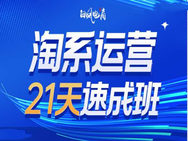 淘系运营21天速成班35期,年前最后一波和2025方向网创吧-网创项目资源站-副业项目-创业项目-搞钱项目网创吧
