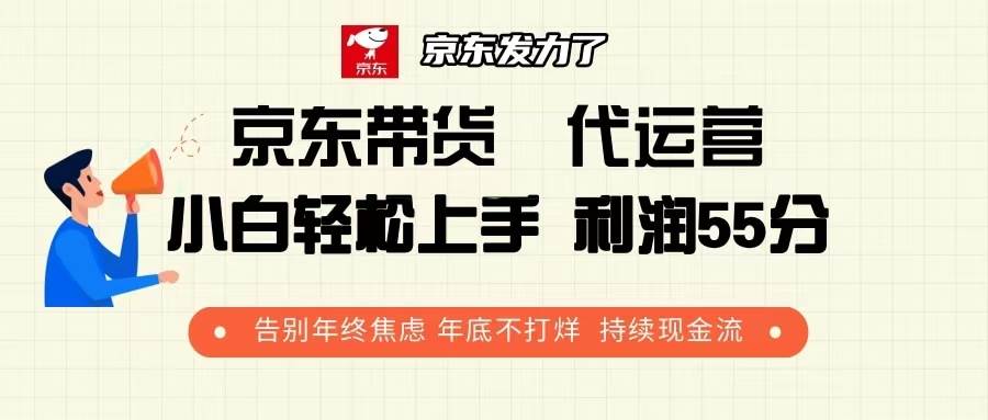 (13833期)京东带货 代运营 利润55分 告别年终焦虑 年底不打烊 持续现金流网创吧-网创项目资源站-副业项目-创业项目-搞钱项目网创吧