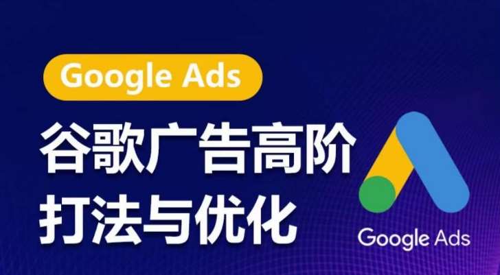 谷歌广告高阶打法与优化,凝结行业精华的谷歌广告体系课程,带你抓住流量红利,最大化ROI网创吧-网创项目资源站-副业项目-创业项目-搞钱项目网创吧