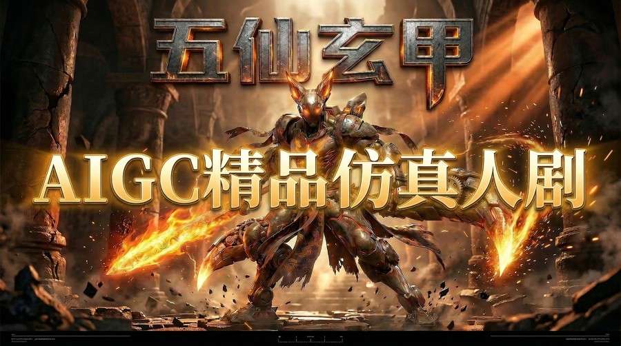 AIGC精品仿真人短剧教学,以五仙玄甲风为例展示保姆级实操教学网创吧-网创项目资源站-副业项目-创业项目-搞钱项目网创吧
