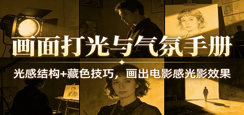 画面打光与气氛手册：光感结构+藏色技巧，画出电影感光影效果网创吧-网创项目资源站-副业项目-创业项目-搞钱项目网创吧