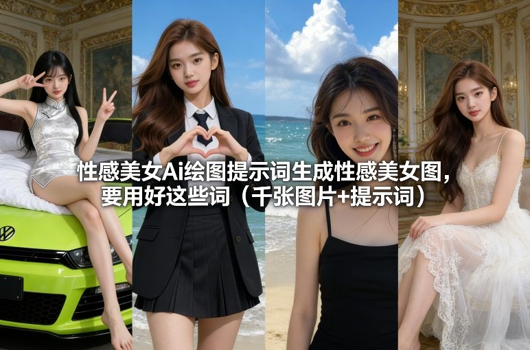 性感美女Ai绘图提示词生成性感美女图,要用好这些词(千张图片+提示词)网创吧-网创项目资源站-副业项目-创业项目-搞钱项目网创吧