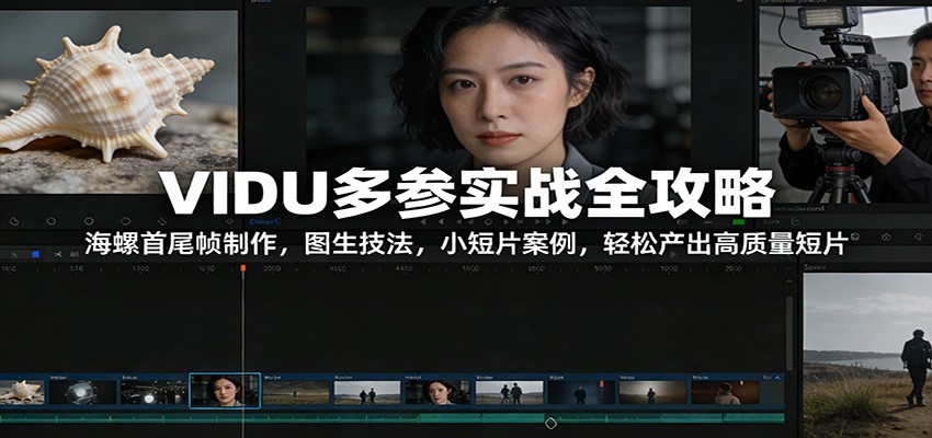 VIDU多参实战全攻略：海螺首尾帧制作，图生技法，小短片案例，轻松产出高质量短片网创吧-网创项目资源站-副业项目-创业项目-搞钱项目网创吧