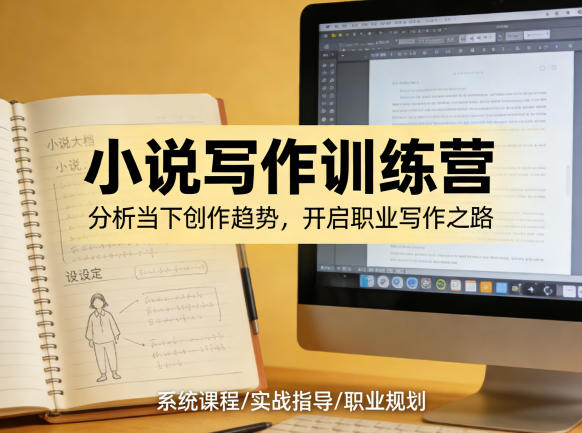 小说加写作训练营,带你分析如何在当下脱颖而出,开启你的职业创作之路网创吧-网创项目资源站-副业项目-创业项目-搞钱项目网创吧