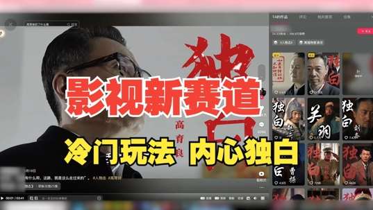 最新影视解说玩法,人物独白,30天涨粉24万+,全流程拆解【揭秘】网创吧-网创项目资源站-副业项目-创业项目-搞钱项目网创吧