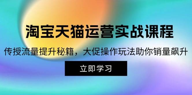 (12959期)淘宝&天猫运营实战课程,传授流量提升秘籍,大促操作玩法助你销量飙升网创吧-网创项目资源站-副业项目-创业项目-搞钱项目网创吧