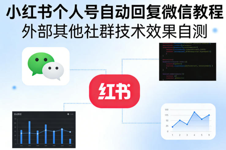 小红书个人号自动回复微信教程,外部其他社群技术,效果自测网创吧-网创项目资源站-副业项目-创业项目-搞钱项目网创吧