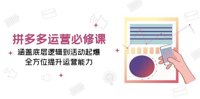（13647期）拼多多运营必修课：涵盖底层逻辑到活动起爆，全方位提升运营能力网创吧-网创项目资源站-副业项目-创业项目-搞钱项目网创吧