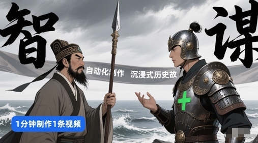 扣子工作流一键生成沉浸式历史故事,一天工作量,3分钟搞定网创吧-网创项目资源站-副业项目-创业项目-搞钱项目网创吧