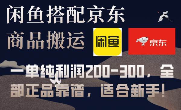 (7892期)闲鱼搭配京东备份库搬运,一单纯利润200-300,全部正品靠谱,适合新手!网创吧-网创项目资源站-副业项目-创业项目-搞钱项目网创吧