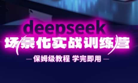 DeepSeek场景化实战训练营，保姆级教程，学完即用，手把手教你用DeepSeek提升效率网创吧-网创项目资源站-副业项目-创业项目-搞钱项目网创吧