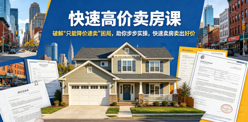 快速高价卖房课,破解“只能降价速卖”困局,助你步步实操,快速卖房卖出好价(更新2026)网创吧-网创项目资源站-副业项目-创业项目-搞钱项目网创吧