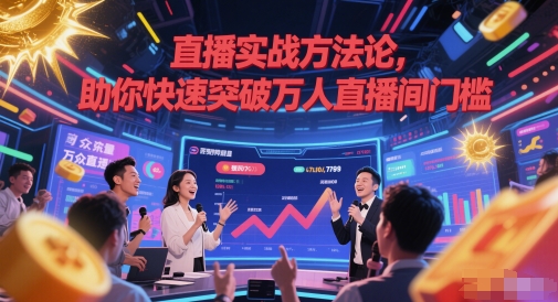 直播实战方法论,助你快速突破万人直播间门槛网创吧-网创项目资源站-副业项目-创业项目-搞钱项目网创吧
