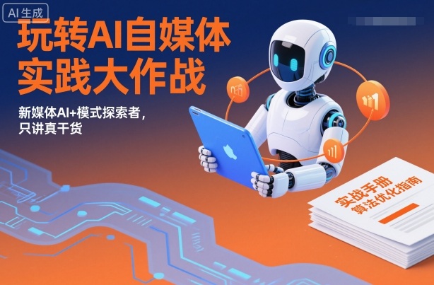 玩转AI自媒体实践大作战,新媒体AI+模式探索者,只讲真干货网创吧-网创项目资源站-副业项目-创业项目-搞钱项目网创吧