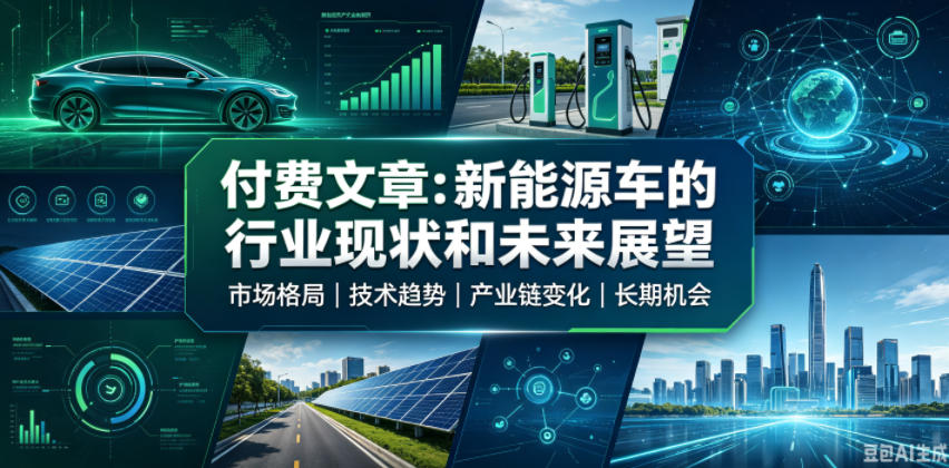 付费文章:新能原车的行业现状和未来展望网创吧-网创项目资源站-副业项目-创业项目-搞钱项目网创吧