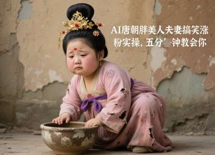 AI唐朝胖美人夫妻搞笑涨粉实操,五分钟教会你网创吧-网创项目资源站-副业项目-创业项目-搞钱项目网创吧