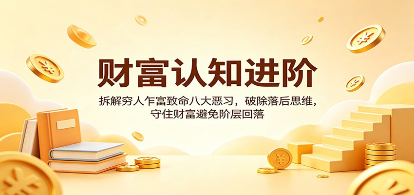 财富认知进阶:拆解穷人乍富致命八大恶习,破除落后思维,守住财富避免阶层回落网创吧-网创项目资源站-副业项目-创业项目-搞钱项目网创吧