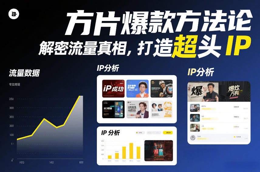 方片爆款方法论，解密流量真相，打造超头IP网创吧-网创项目资源站-副业项目-创业项目-搞钱项目网创吧