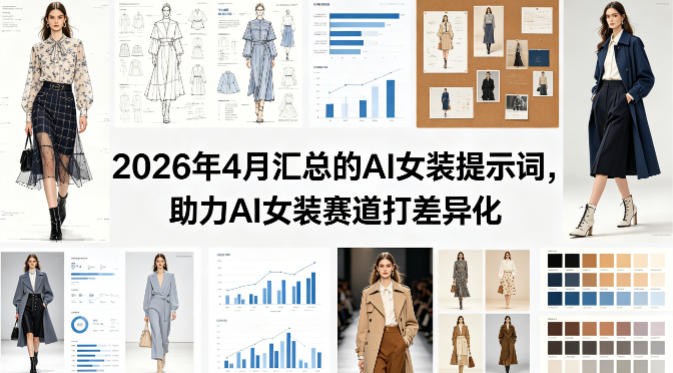2026年4月汇总的AI女装提示词,助力AI女装赛道打差异化网创吧-网创项目资源站-副业项目-创业项目-搞钱项目网创吧