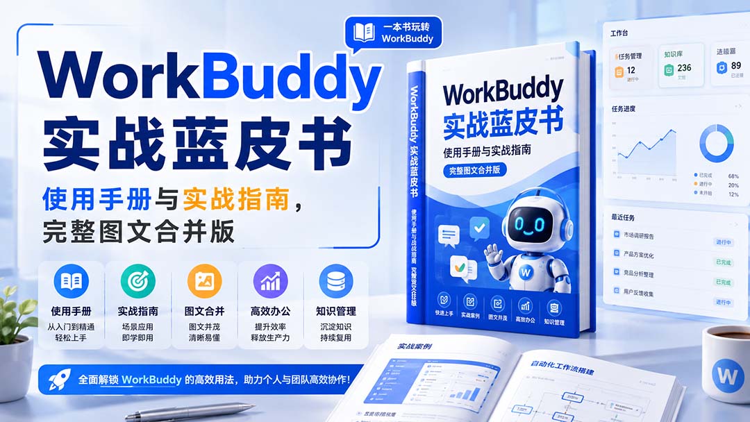 (20106期)WorkBuddy实战蓝皮书,使用手册与实战指南,完整图文合并版网创吧-网创项目资源站-副业项目-创业项目-搞钱项目网创吧