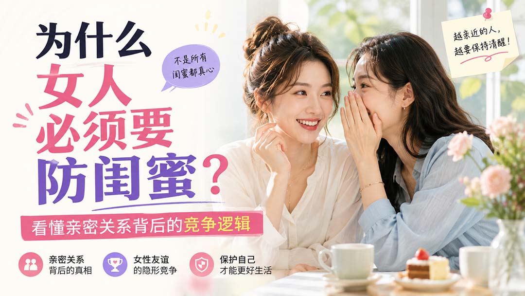 (20114期)付费文章:为什么女人必须要防闺蜜?看懂亲密关系背后的竞争逻辑网创吧-网创项目资源站-副业项目-创业项目-搞钱项目网创吧