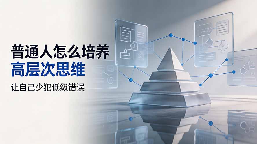 (19637期)付费文章:普通人怎么培养高层次思维,让自己少犯低级错误网创吧-网创项目资源站-副业项目-创业项目-搞钱项目网创吧