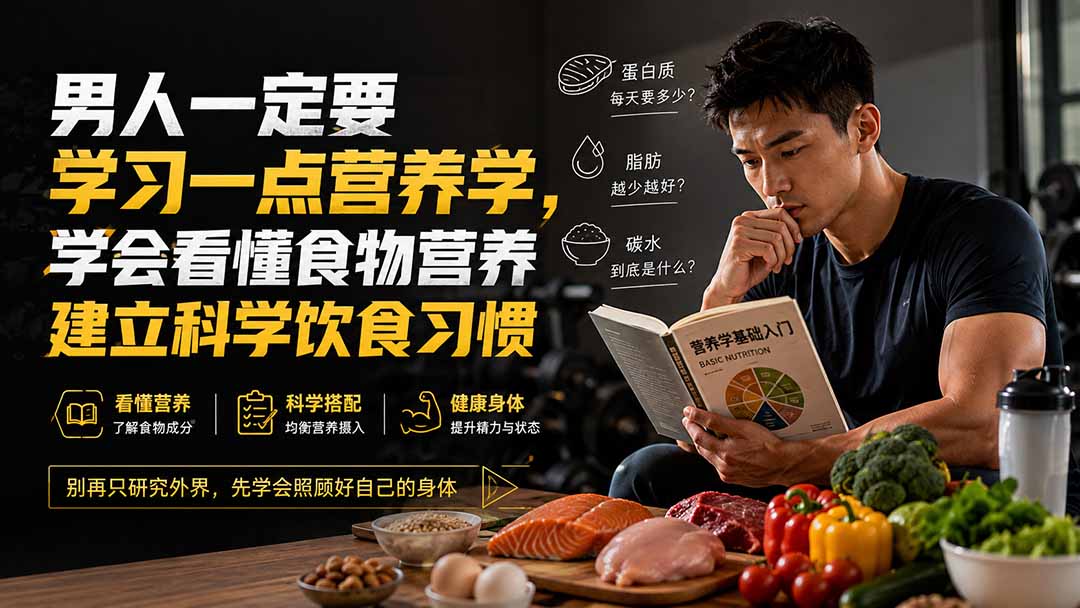 (20055期)付费文章:男人一定要学习一点营养学,学会看懂食物营养建立科学饮食习惯网创吧-网创项目资源站-副业项目-创业项目-搞钱项目网创吧