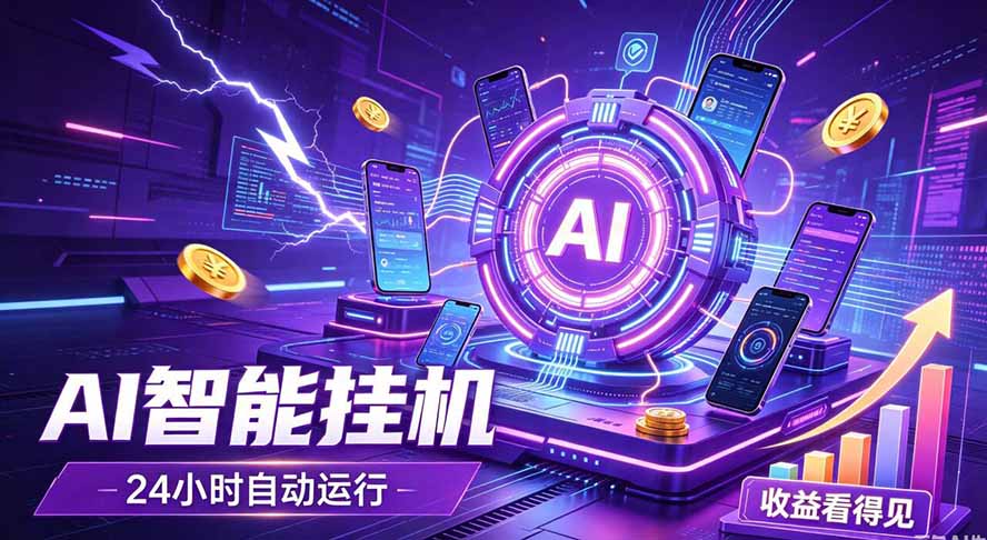 (19755期)AI智能广告挂机,躺赚新模式 设备托管运行,解放双手持续变现网创吧-网创项目资源站-副业项目-创业项目-搞钱项目网创吧