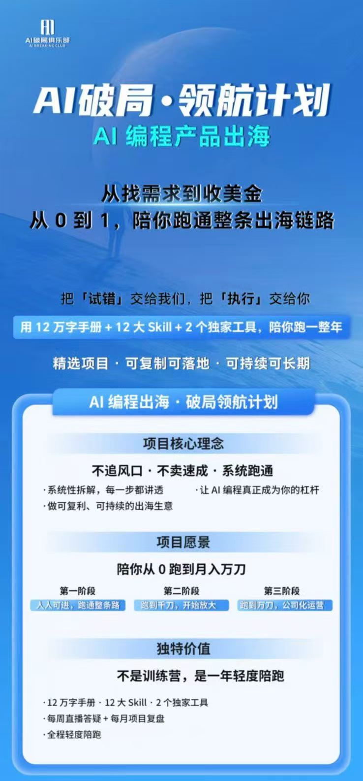 (20099期)AI编程产品出海领航计划-更新:12万字手册+12大Skill+2个独家工具,从找需求到上线收美金跑通全链路网创吧-网创项目资源站-副业项目-创业项目-搞钱项目网创吧