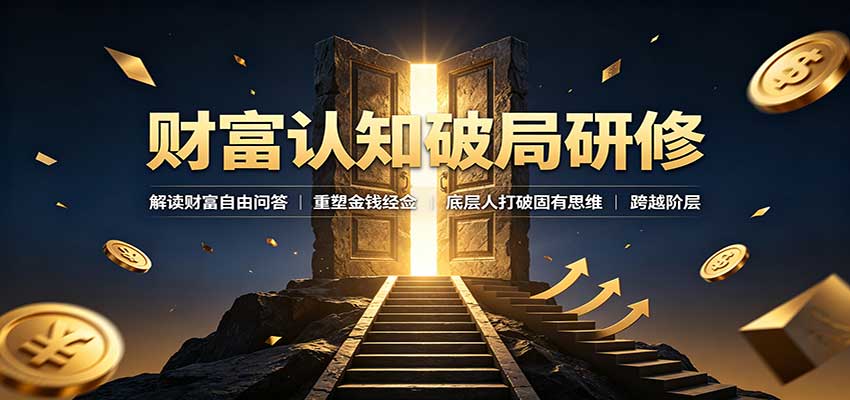 财富认知破局研修：解读”孙割”，重塑金钱观念，底层人打破固有思维跨越阶层网创吧-网创项目资源站-副业项目-创业项目-搞钱项目网创吧