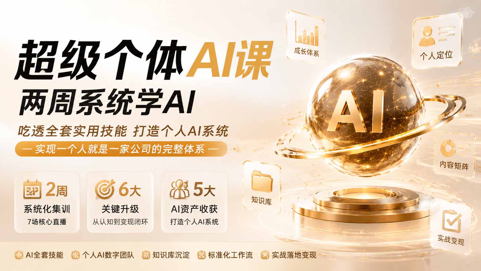 (19741期)超级个体AI课 两周系统学AI;吃透全套实用技能打造个人AI系统,实现一个人就是一家公司的完整体系(更新第七讲)网创吧-网创项目资源站-副业项目-创业项目-搞钱项目网创吧