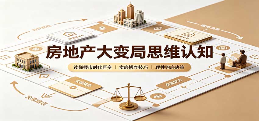 房地产大变局思维认知：读懂楼市时代巨变，卖房博弈技巧，理性购房决策网创吧-网创项目资源站-副业项目-创业项目-搞钱项目网创吧