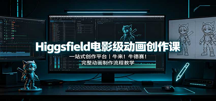 Higgsfield电影级动画创作课:一站式创作平台,牛来!牛德赛!完整动画制作流程教学网创吧-网创项目资源站-副业项目-创业项目-搞钱项目网创吧