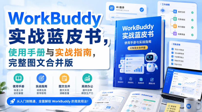 WorkBuddy实战蓝皮书,使用手册与实战指南,完整图文合并版网创吧-网创项目资源站-副业项目-创业项目-搞钱项目网创吧