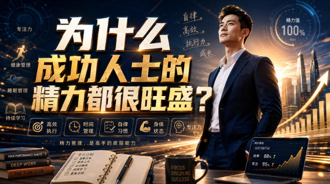 付费文章:为什么成功人士的精力都很旺盛?网创吧-网创项目资源站-副业项目-创业项目-搞钱项目网创吧