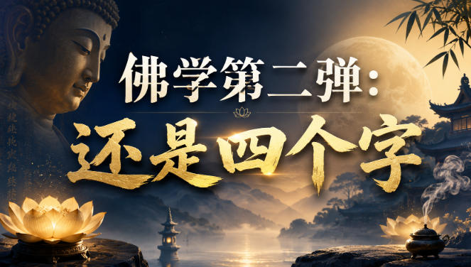 付费文章:佛学第二弹:还是四个字网创吧-网创项目资源站-副业项目-创业项目-搞钱项目网创吧